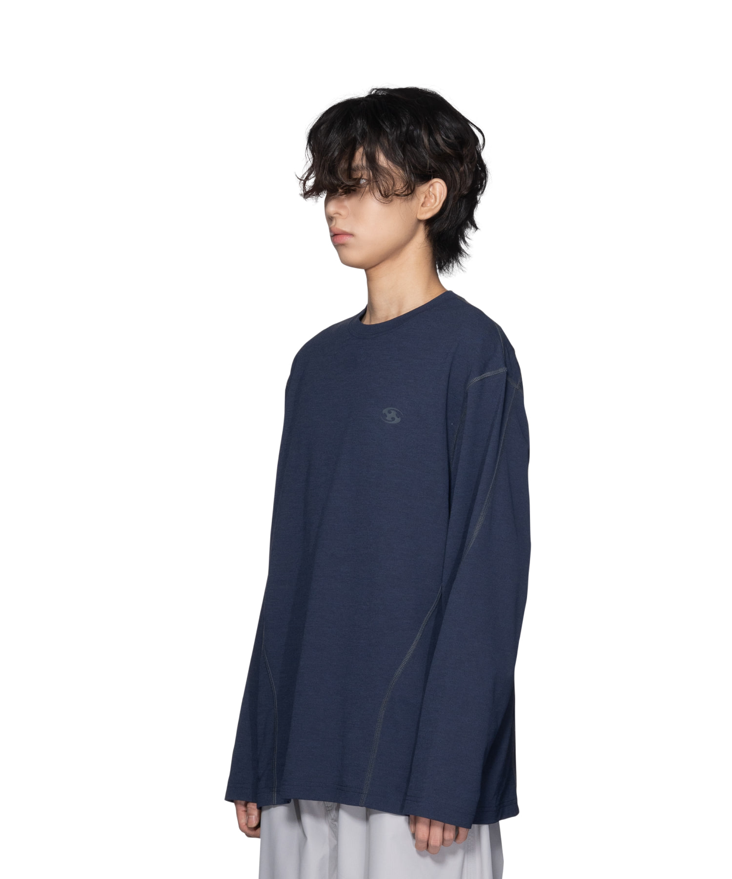 23FW STITCH LONG SLEEVES NAVY