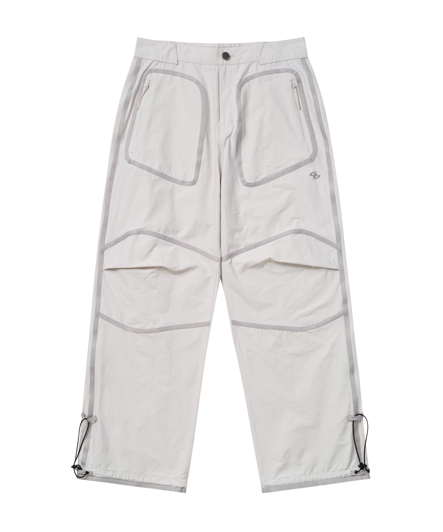 WEBBING PATCHED PANTS [IVORY]