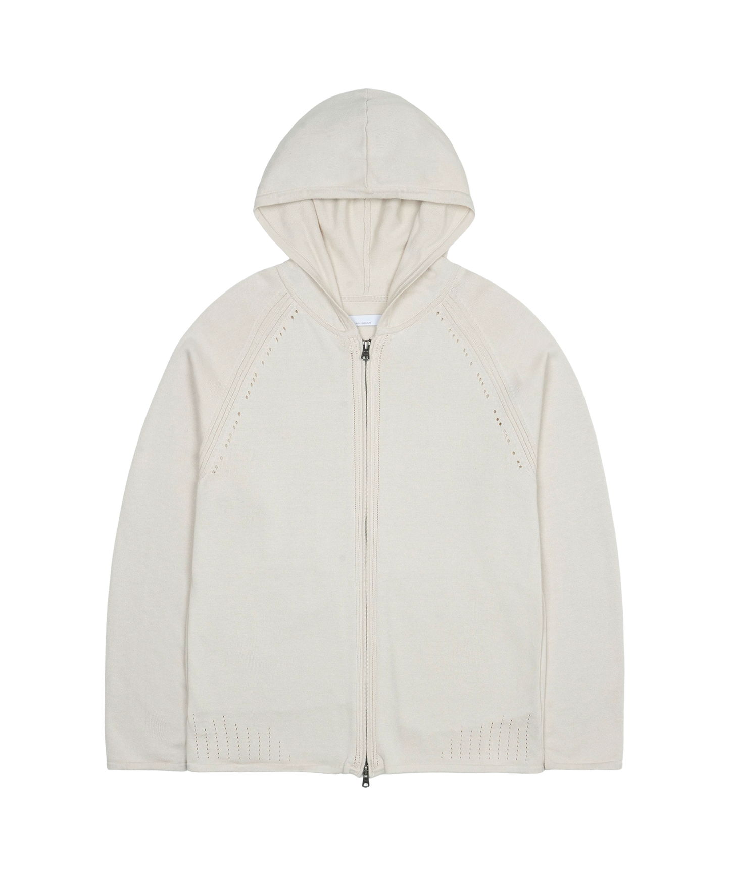 KNIT ZIP-UP HOODIE