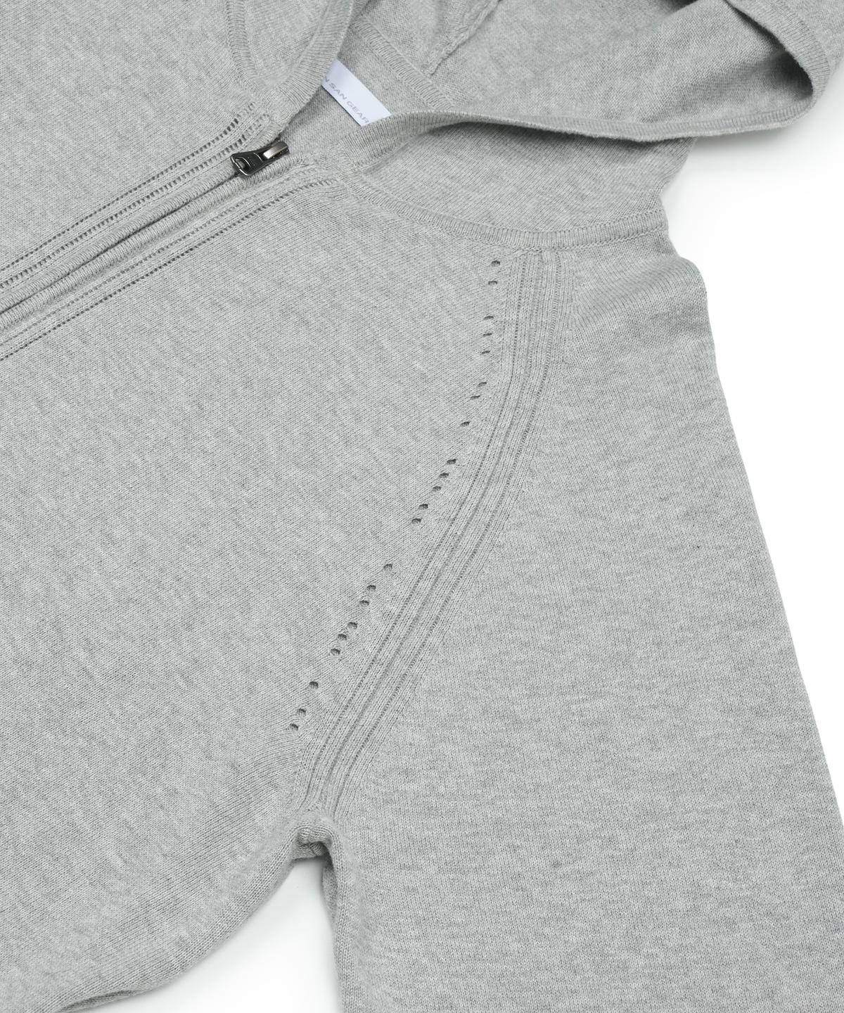 KNIT ZIP-UP HOODIE