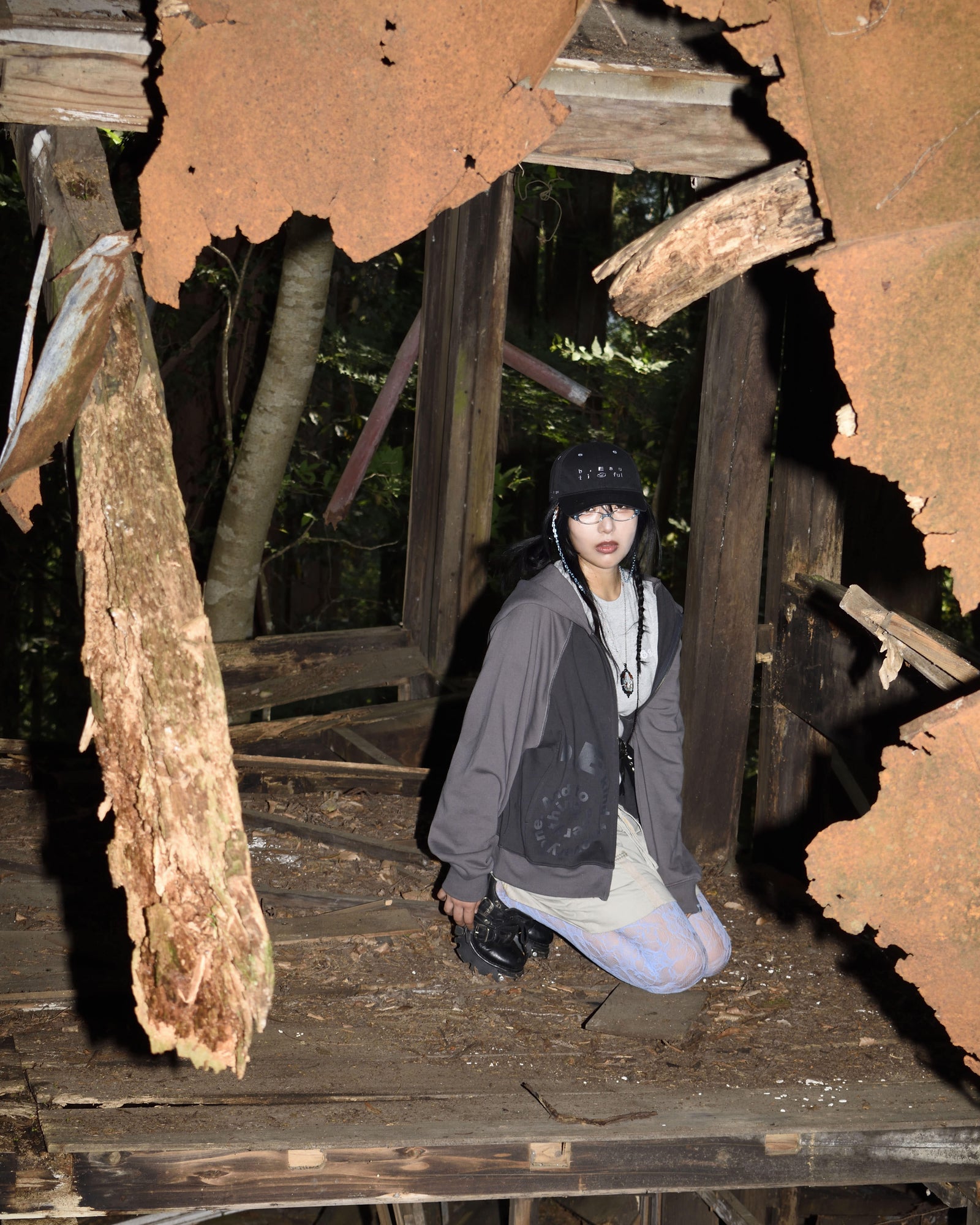 SAN SAN X b.E WASHED BALL CAP_25SS
