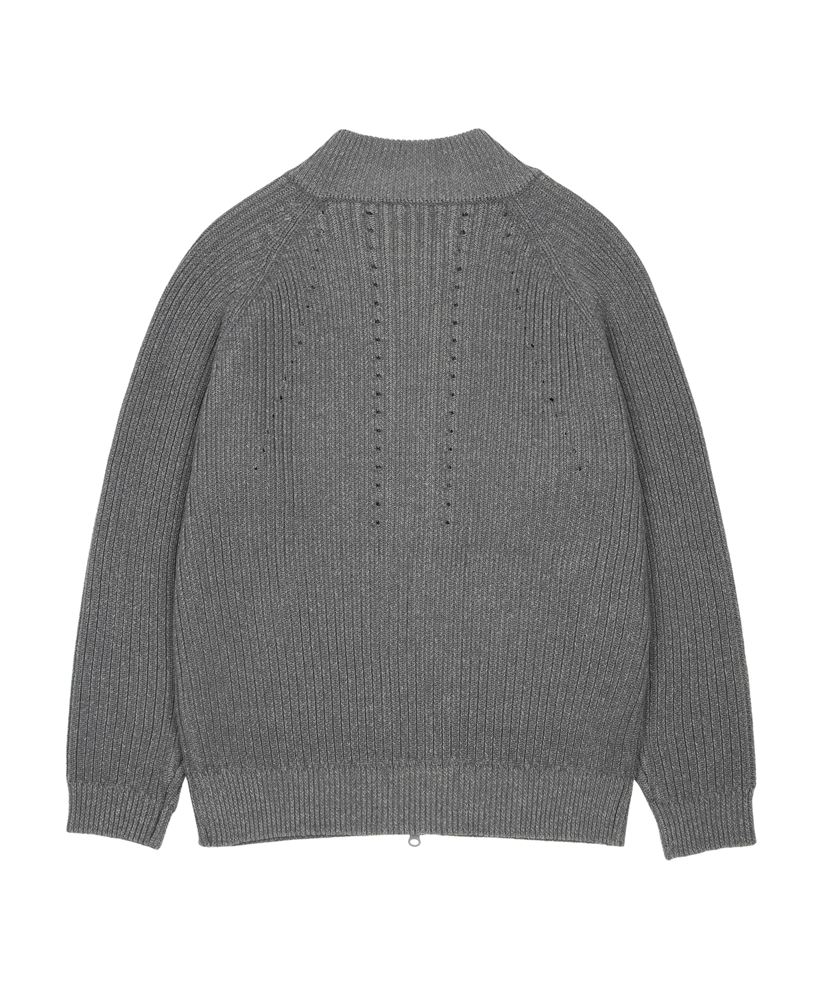 BUTTON ZIP-UP KNIT