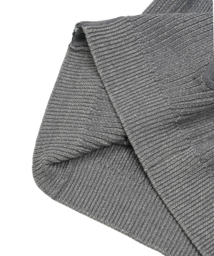 BUTTON ZIP-UP KNIT
