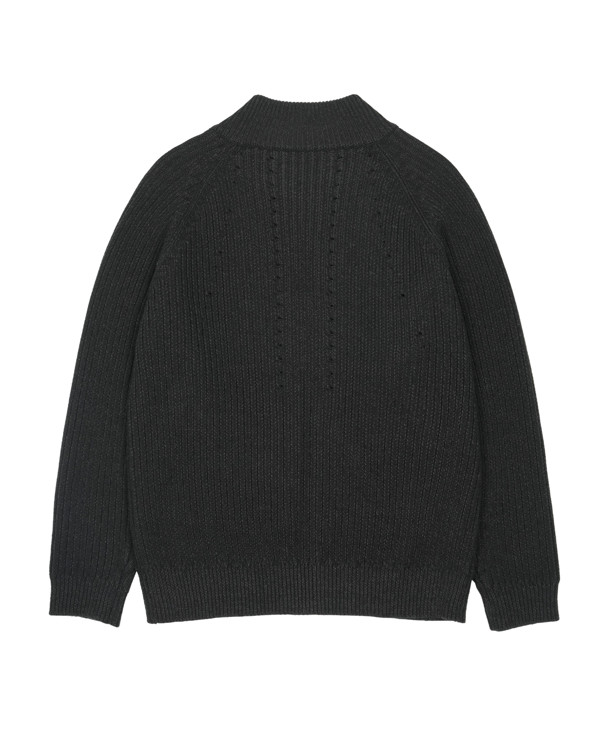 BUTTON ZIP-UP KNIT