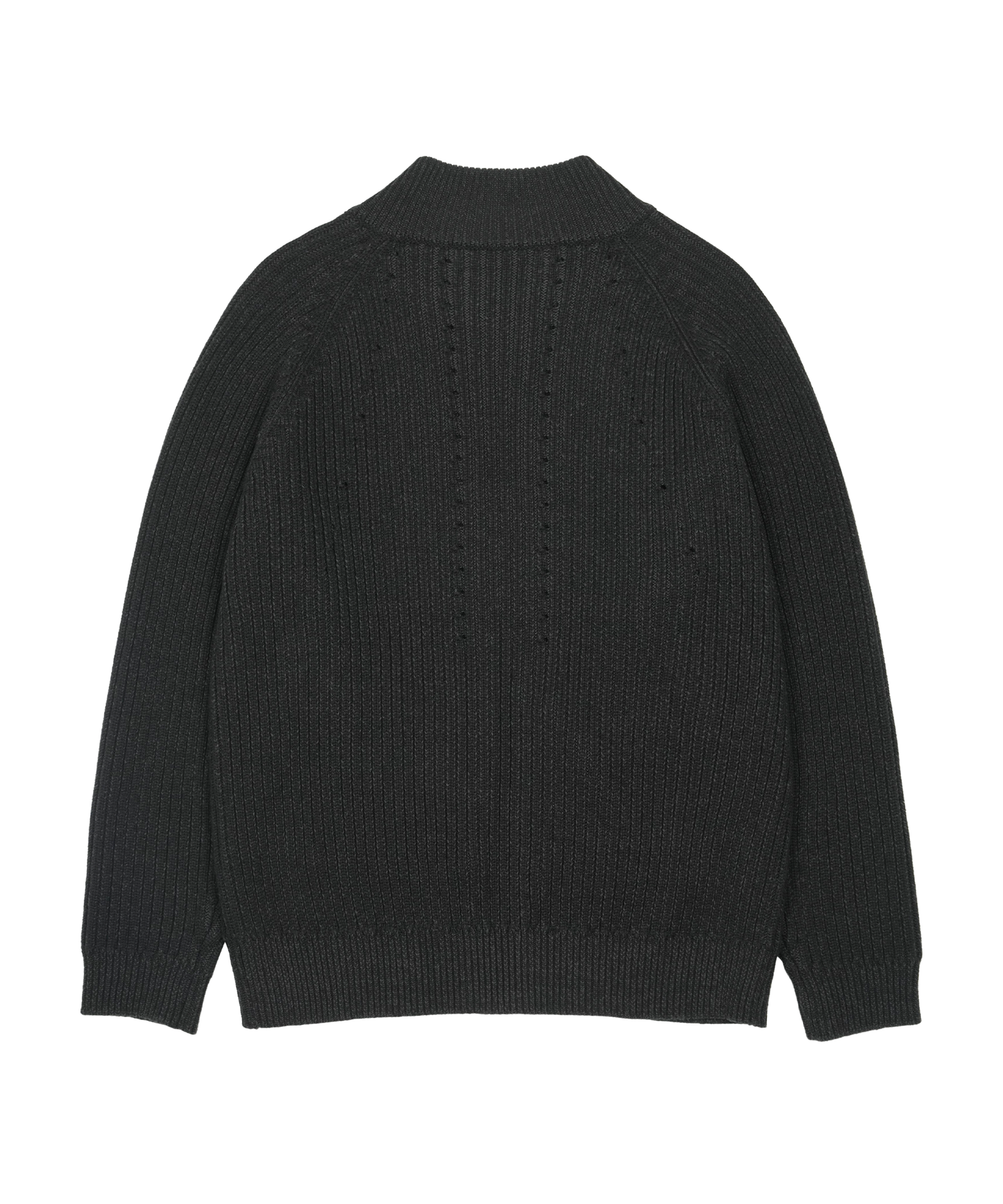BUTTON ZIP-UP KNIT