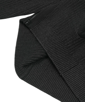 BUTTON ZIP-UP KNIT