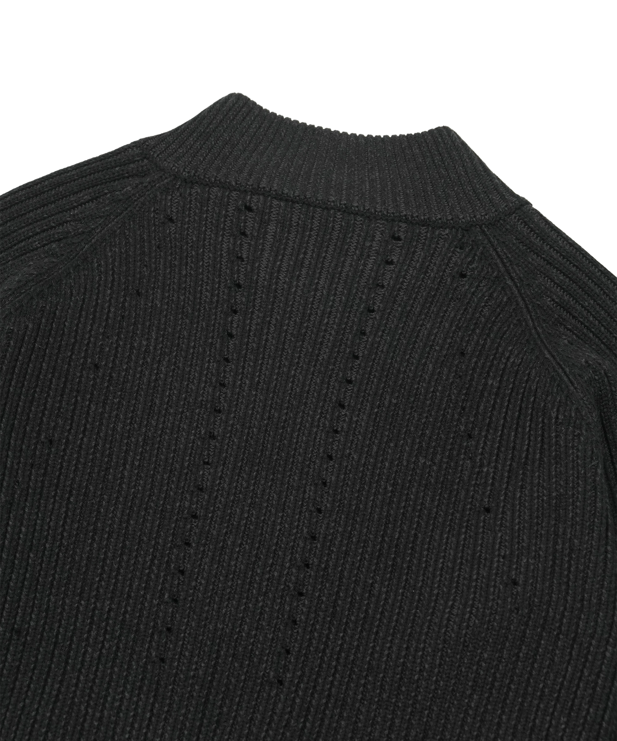 BUTTON ZIP-UP KNIT