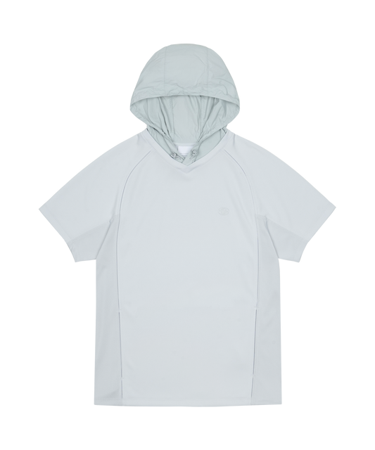 HOODED MESH T-SHIRT