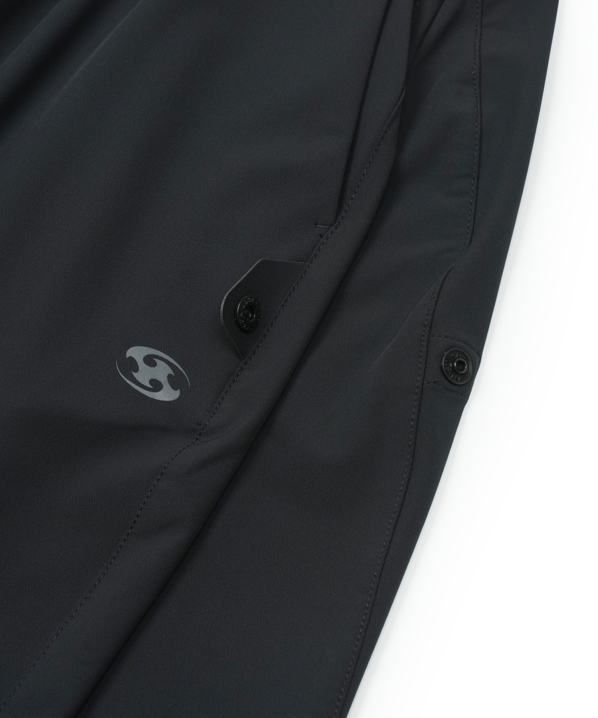 SIDE SNAP PANTS BLACK