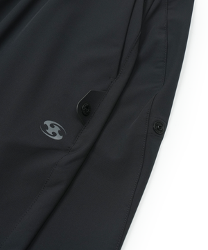 SIDE SNAP PANTS BLACK