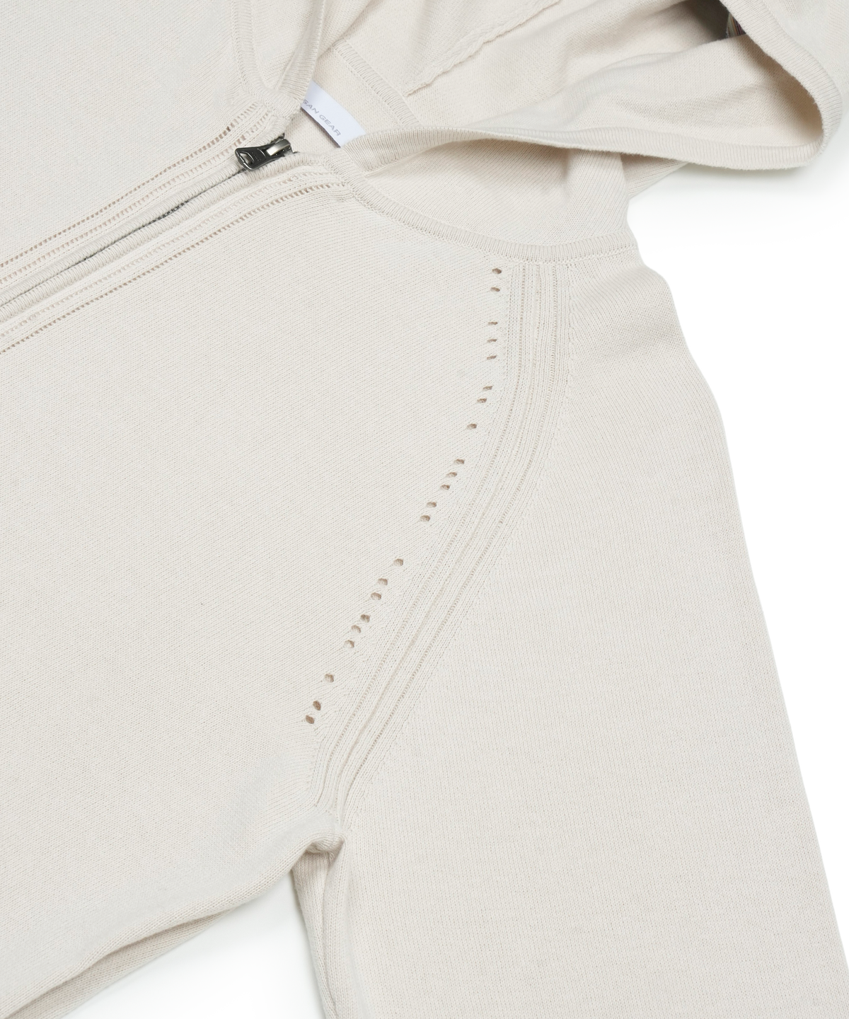KNIT ZIP-UP HOODIE