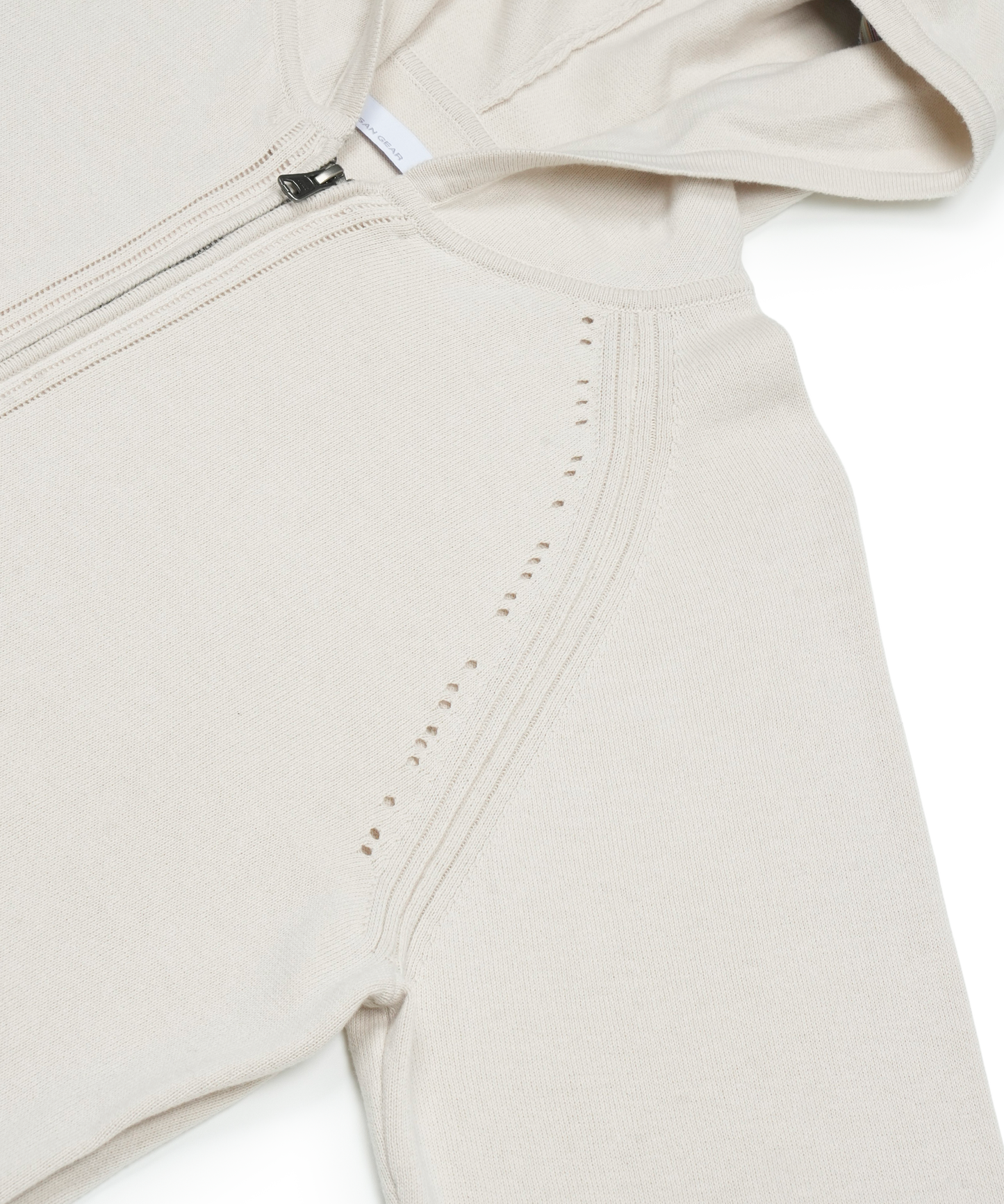 KNIT ZIP-UP HOODIE