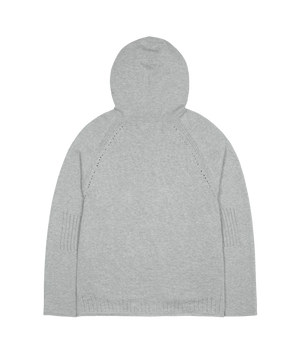 KNIT ZIP-UP HOODIE